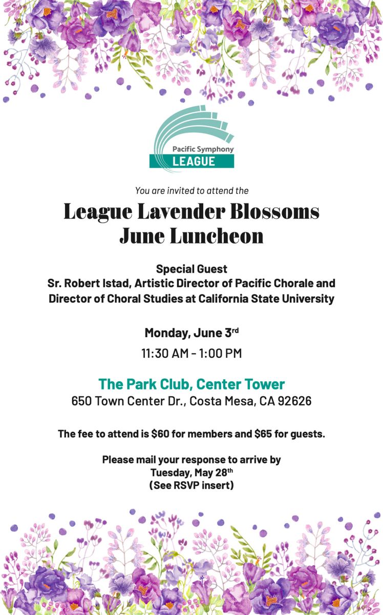 League Lavender Blossoms June Luncheon